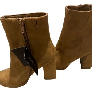 Forever 21 Tan Ankle Booties boots